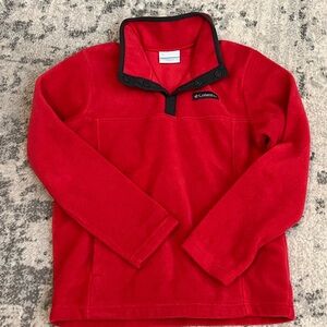 Columbia Kids Bright Red Fleece Pullover
